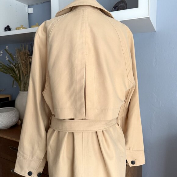 Rag & Bone Classic Cotton Trench Coat Khaki Size M - Picture 10 of 14
